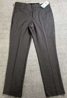 Perry Ellis Portfolio Men's SlimFit Non-Iron Stretch Dress Pants Gray 30x30 NWT